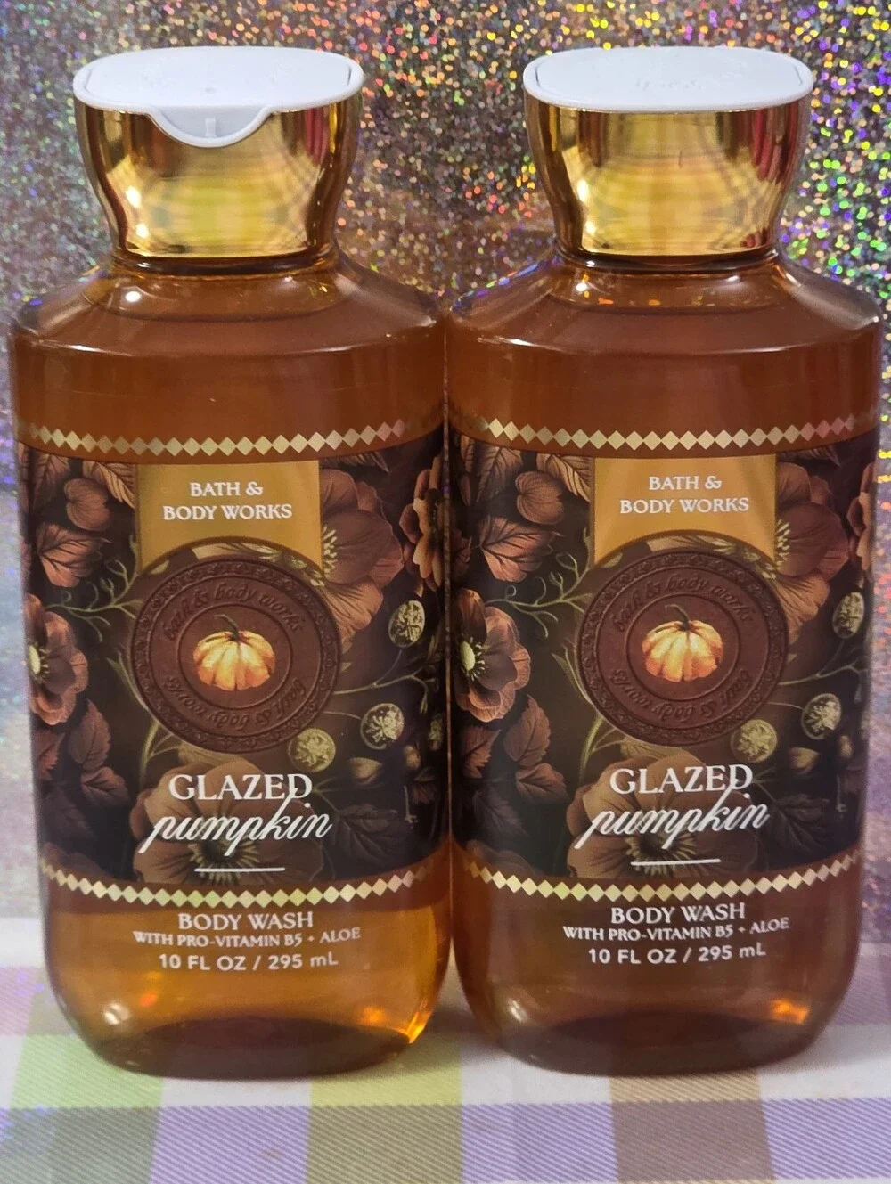 Bath & Body Works Glazed Pumpkin Body Wash Set of 2 NEW RARE